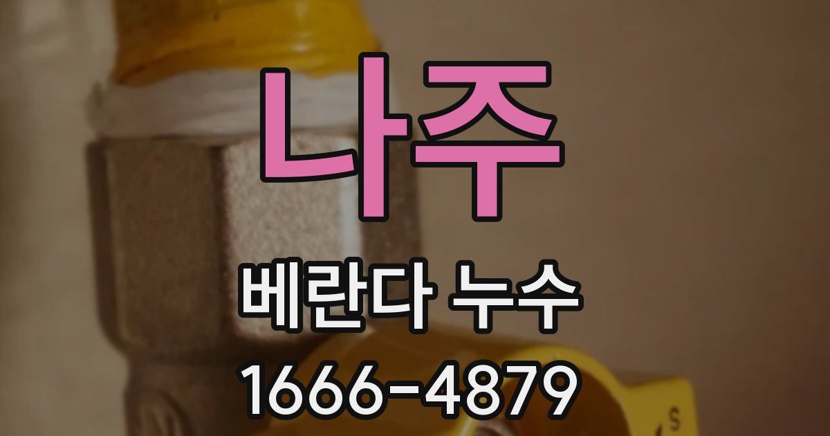 나주 베란다 누수