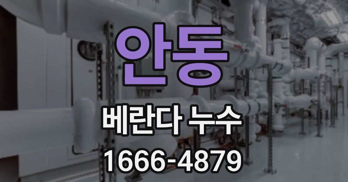 안동 베란다 누수