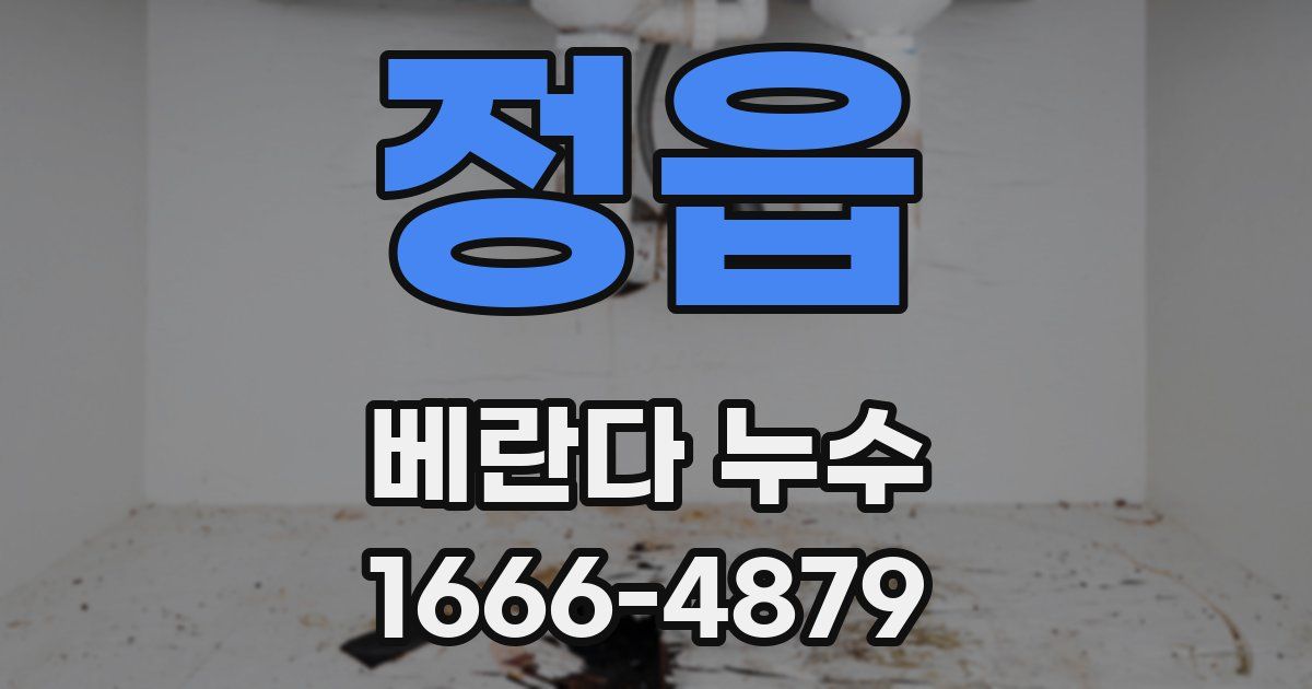 정읍 베란다 누수