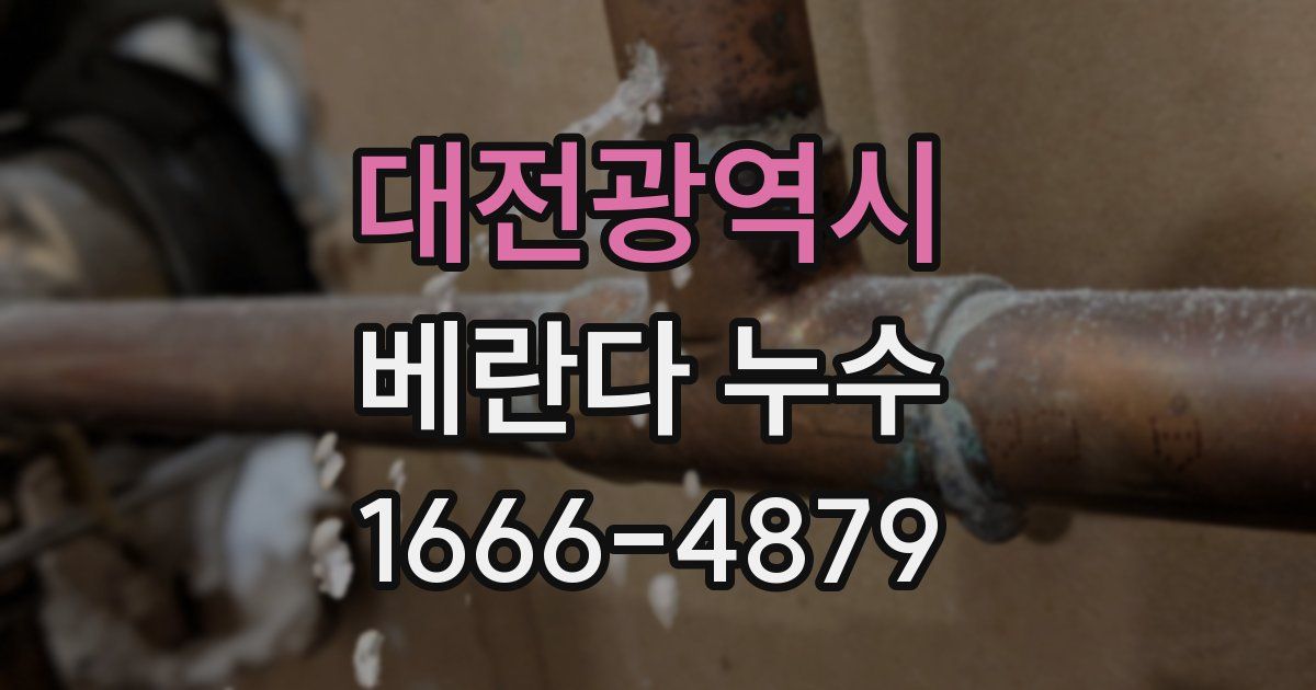 대전광역시 베란다 누수