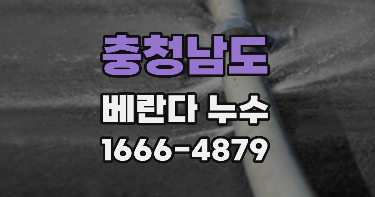 충청남도 베란다 누수