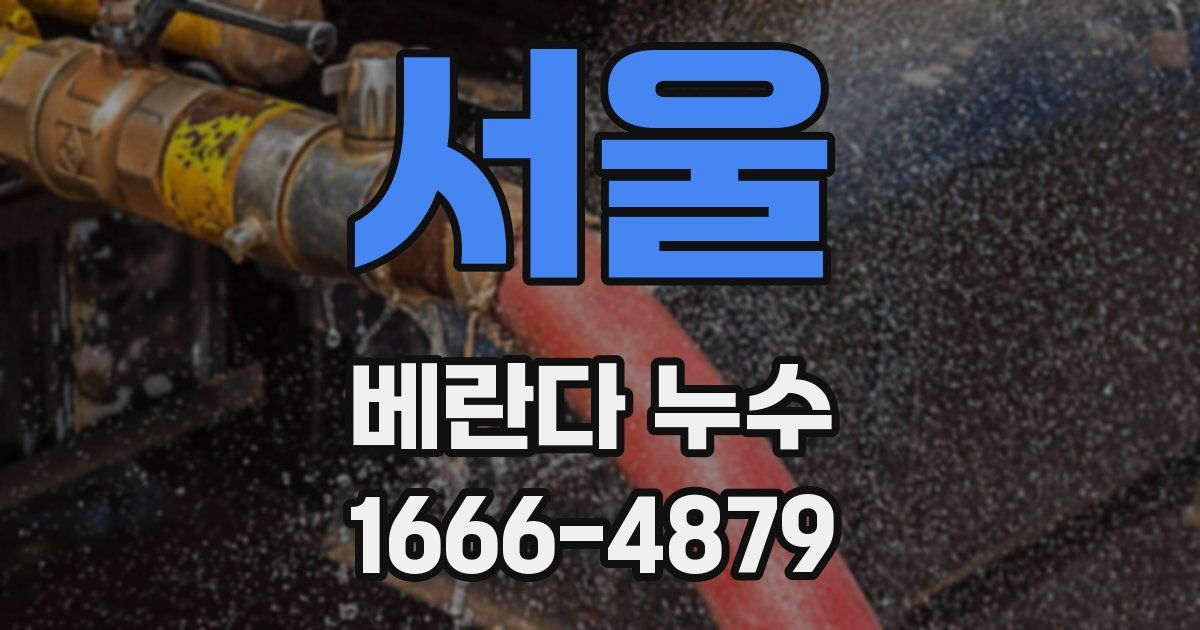 서울 베란다 누수