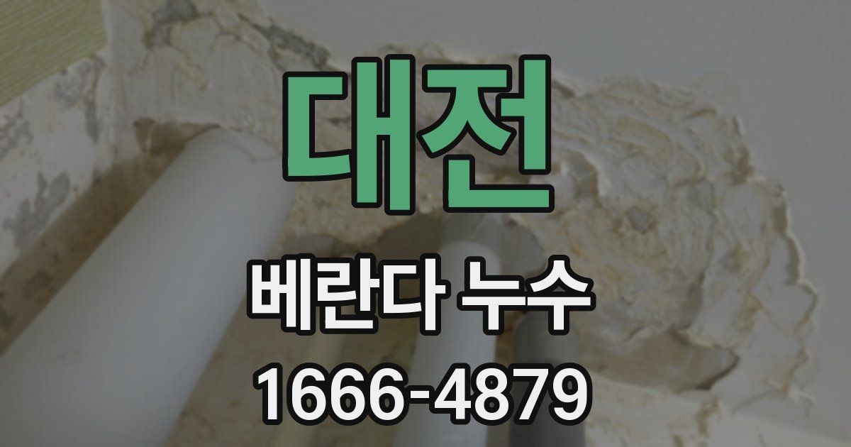대전 베란다 누수