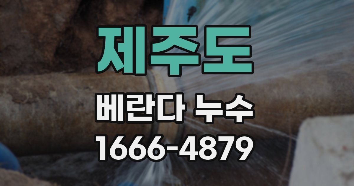 제주도 베란다 누수