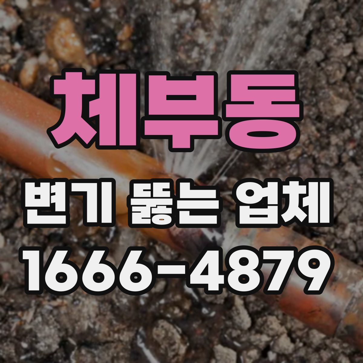 체부동 변기 뚫는 업체