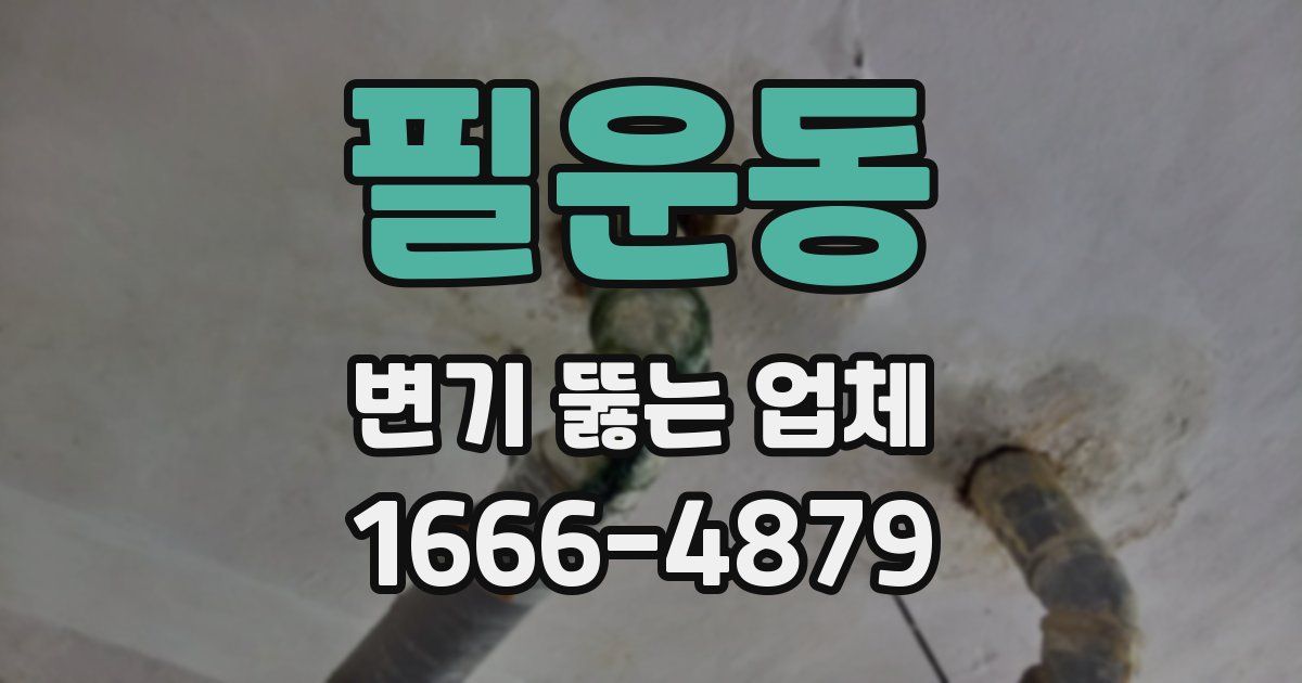 필운동 변기 뚫는 업체