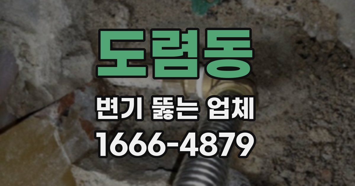 도렴동 변기 뚫는 업체