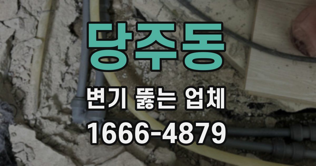 당주동 변기 뚫는 업체