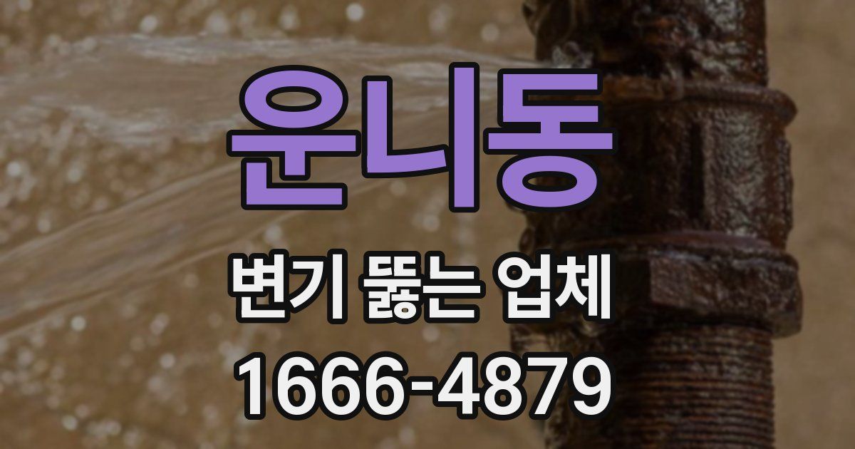운니동 변기 뚫는 업체