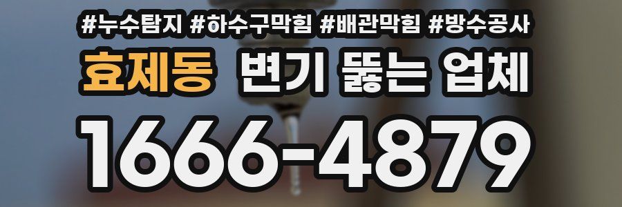 효제동 변기 뚫는 업체