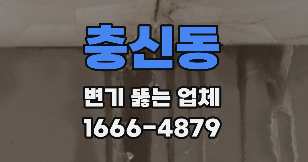 충신동 변기 뚫는 업체