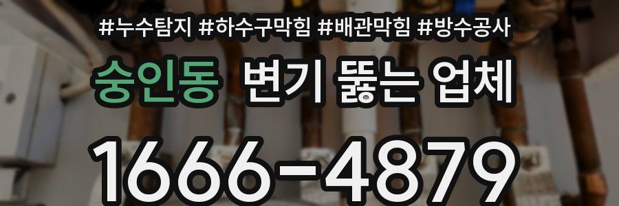 숭인동 변기 뚫는 업체