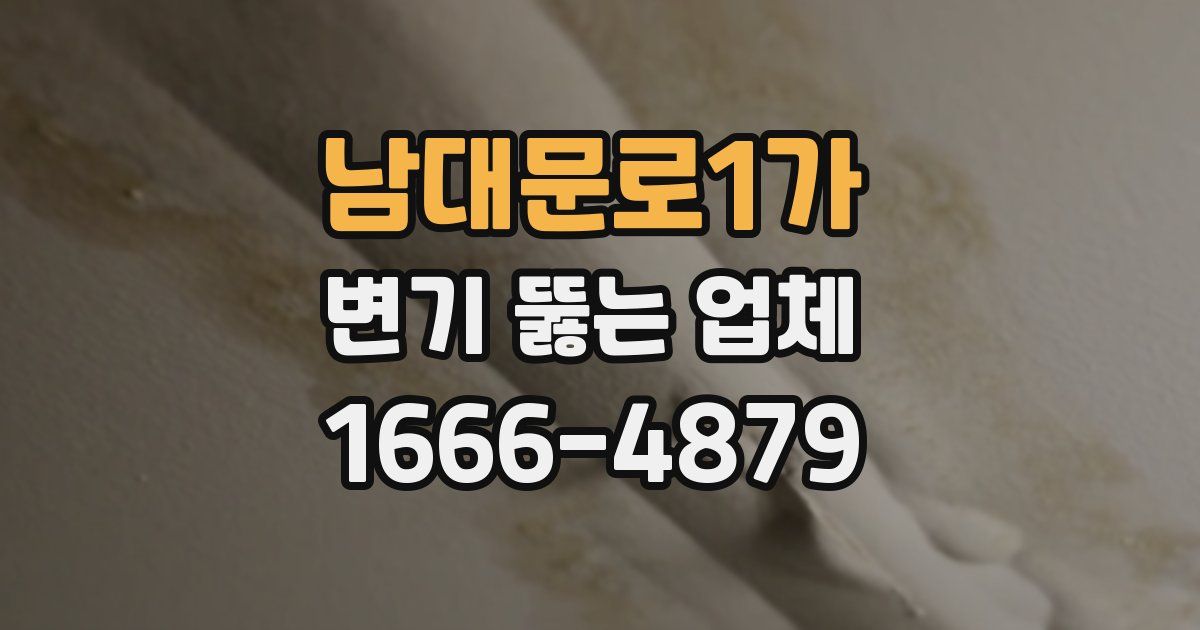 남대문로1가 변기 뚫는 업체
