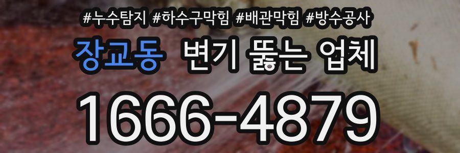 장교동 변기 뚫는 업체
