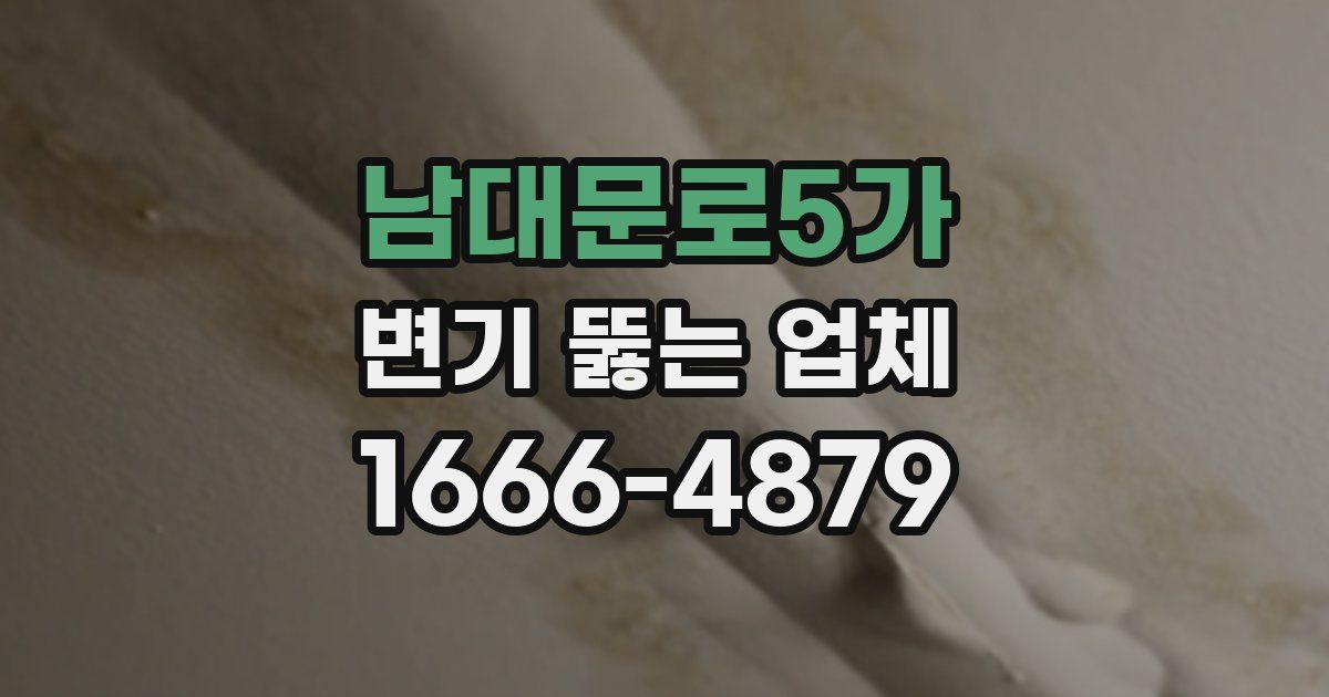 남대문로5가 변기 뚫는 업체