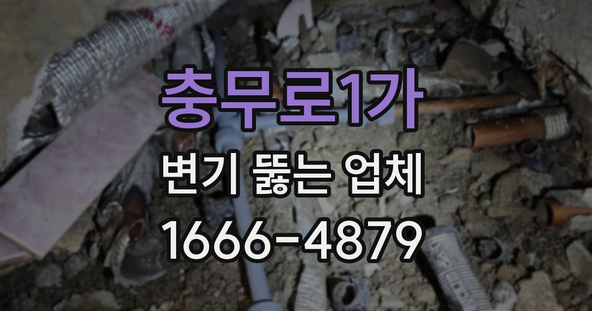 충무로1가 변기 뚫는 업체