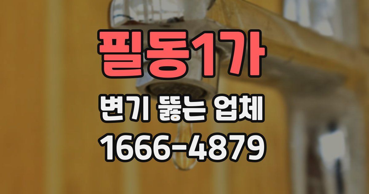 필동1가 변기 뚫는 업체