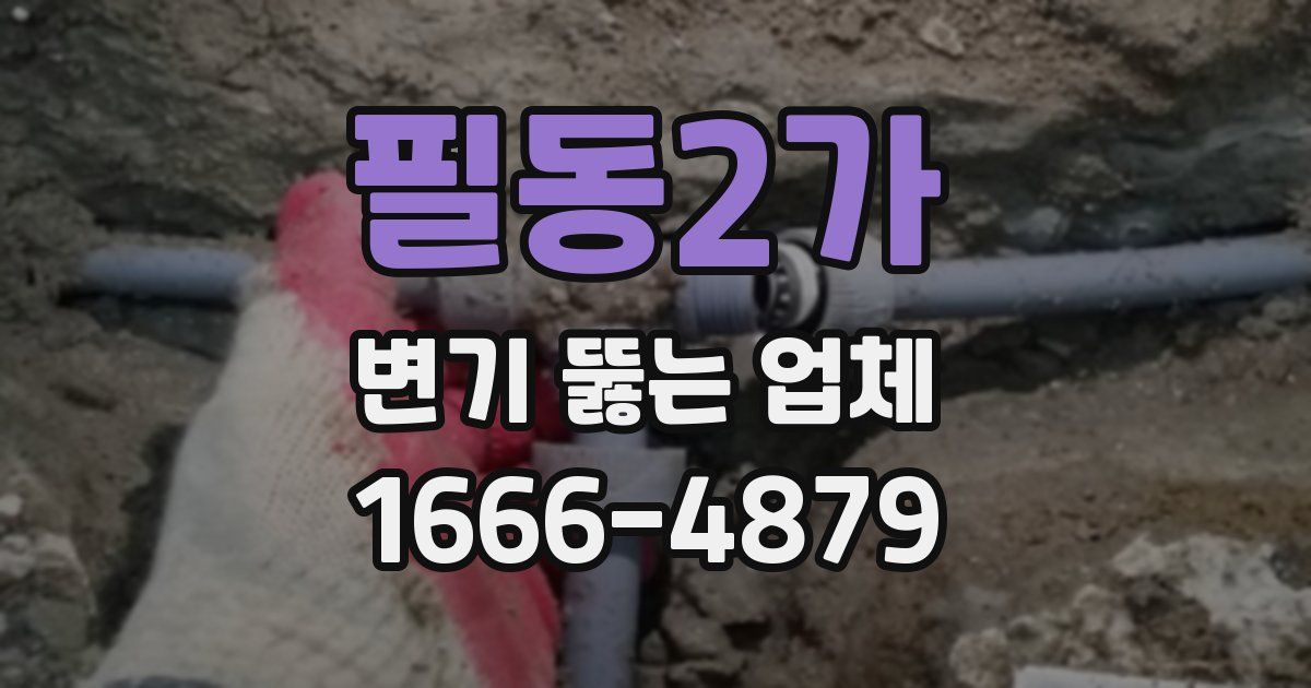 필동2가 변기 뚫는 업체