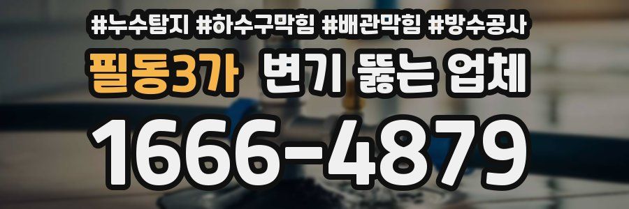 필동3가 변기 뚫는 업체