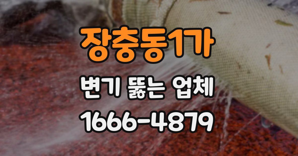 장충동1가 변기 뚫는 업체