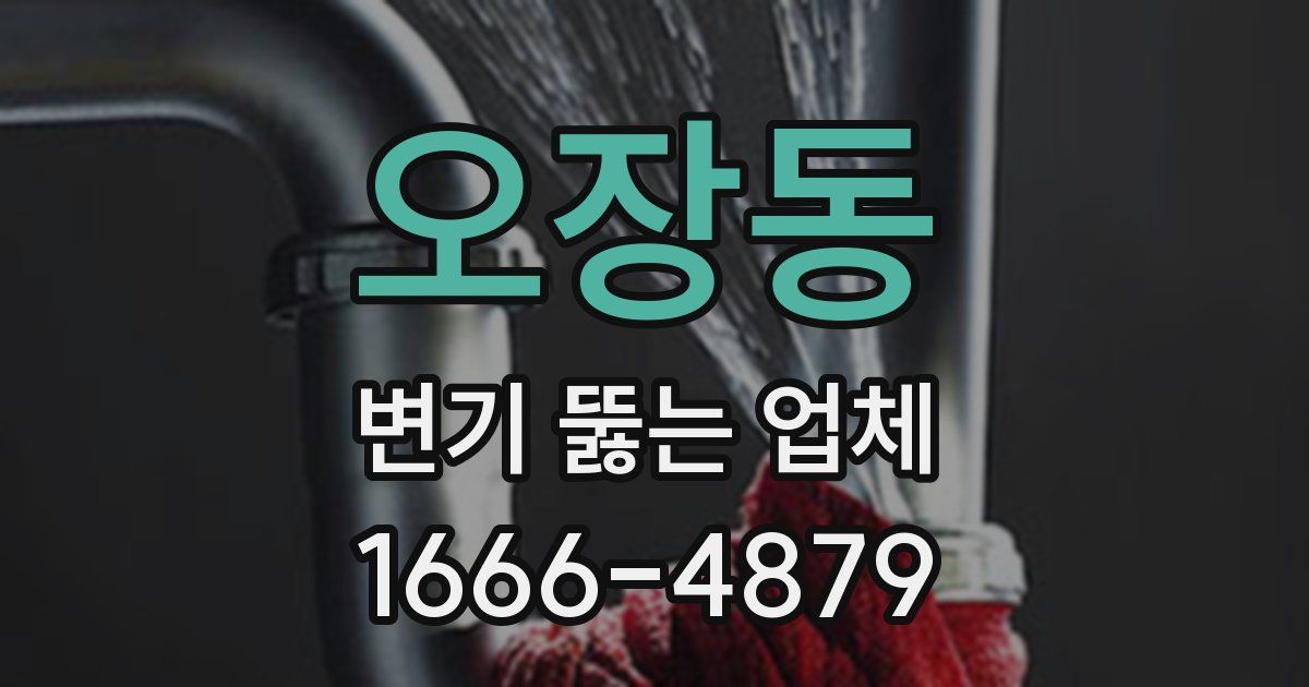 오장동 변기 뚫는 업체