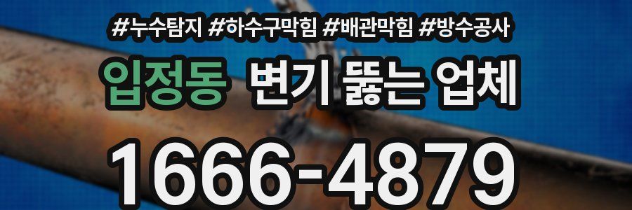 입정동 변기 뚫는 업체