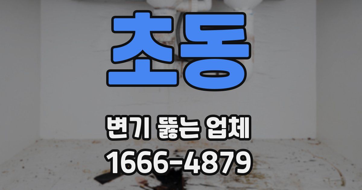 초동 변기 뚫는 업체