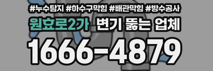 원효로2가 변기 뚫는 업체