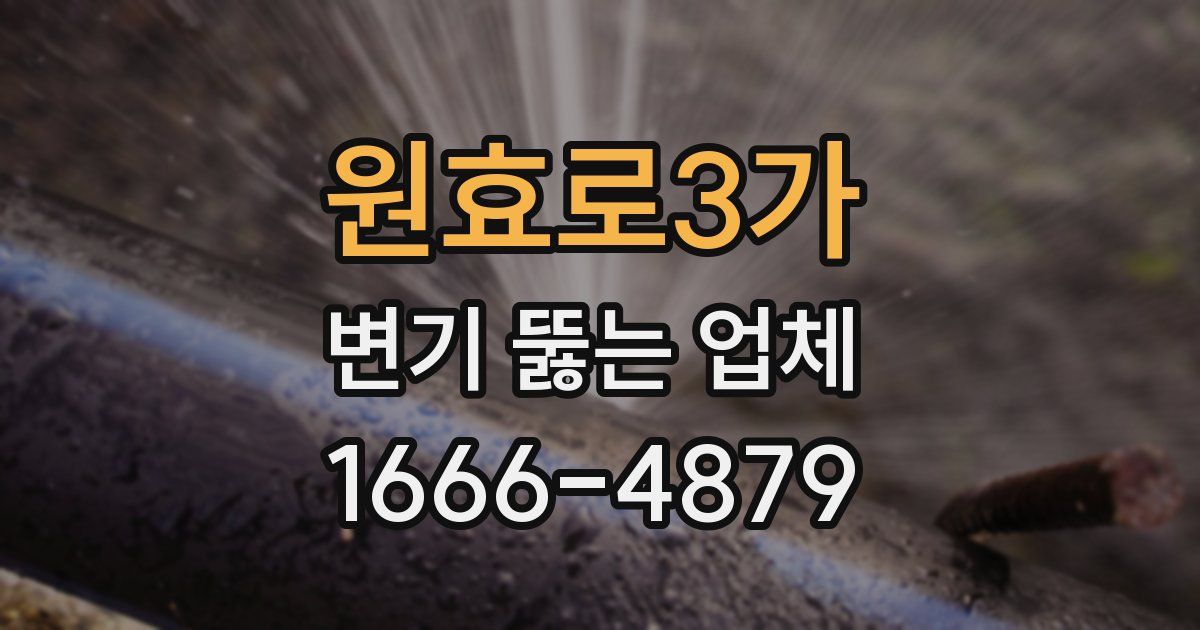 원효로3가 변기 뚫는 업체