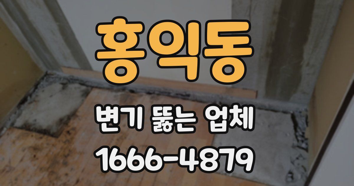홍익동 변기 뚫는 업체