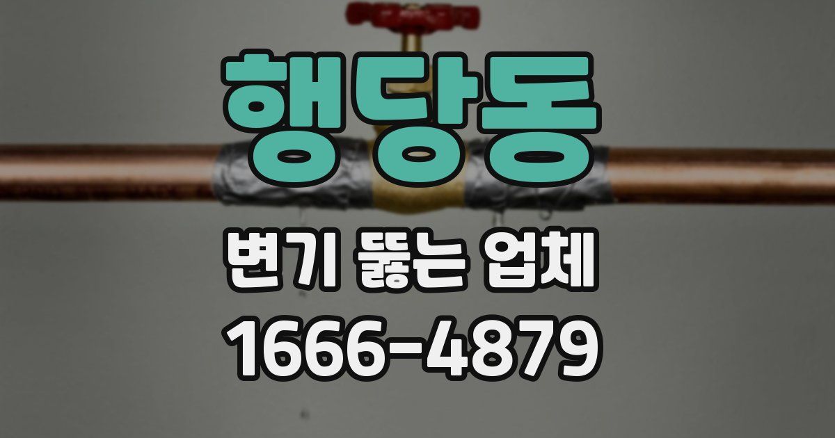 행당동 변기 뚫는 업체