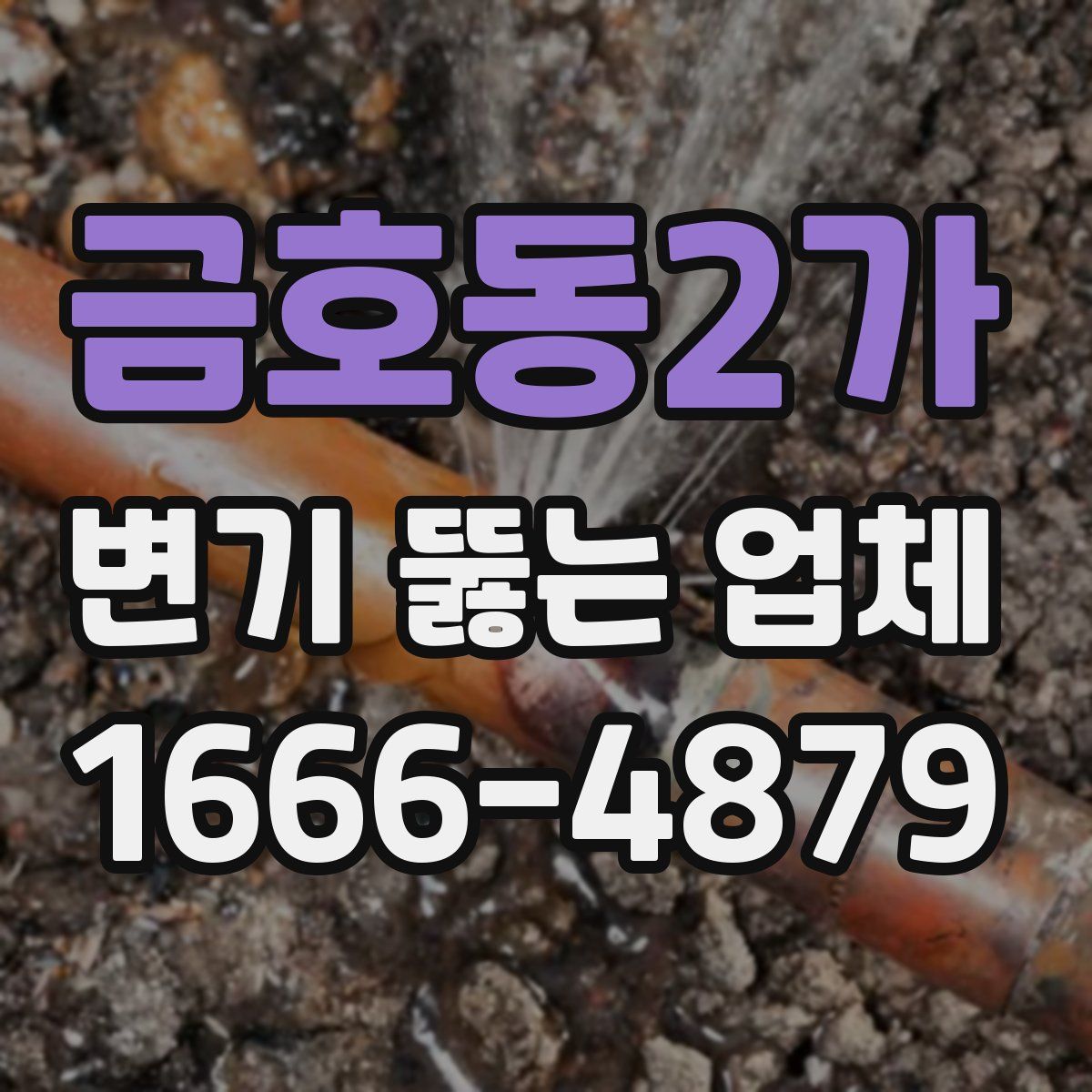 금호동2가 변기 뚫는 업체
