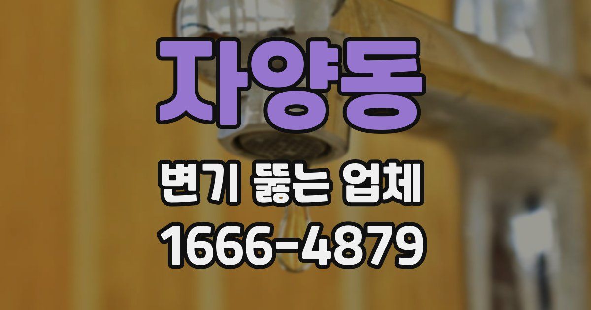자양동 변기 뚫는 업체