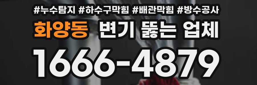 화양동 변기 뚫는 업체