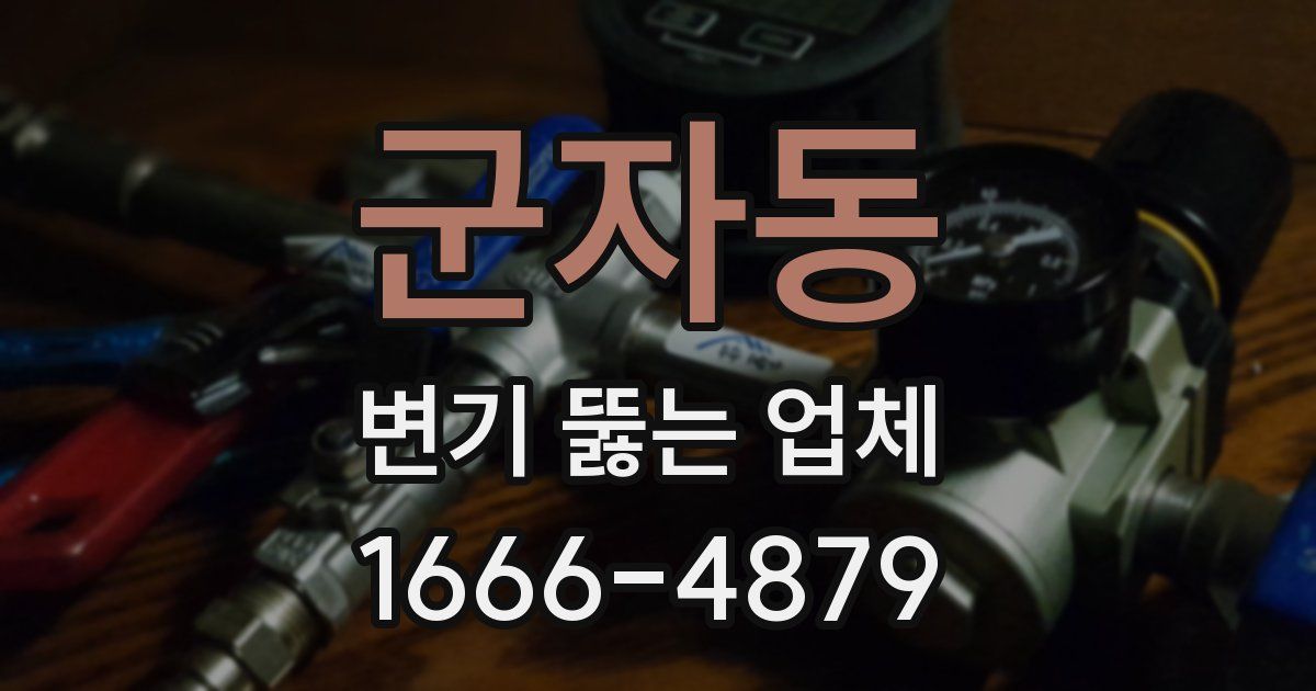 군자동 변기 뚫는 업체