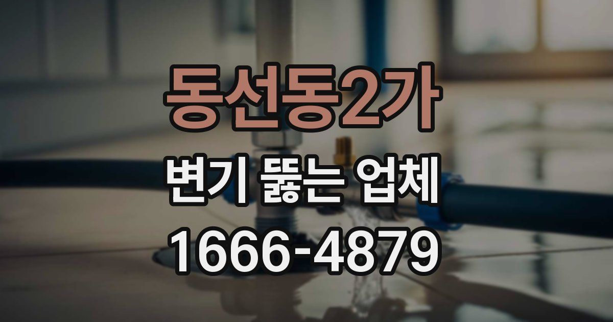 동선동2가 변기 뚫는 업체