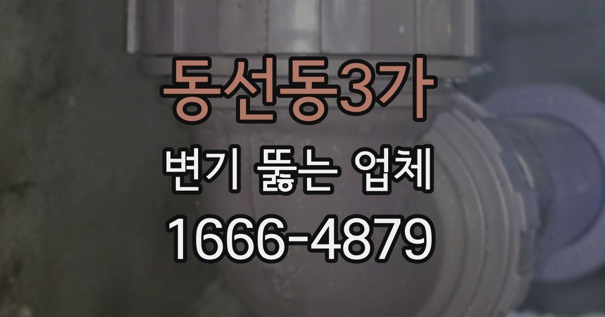 동선동3가 변기 뚫는 업체
