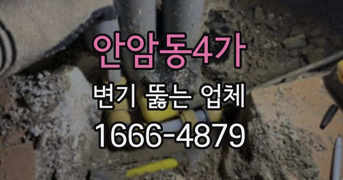 안암동4가 변기 뚫는 업체