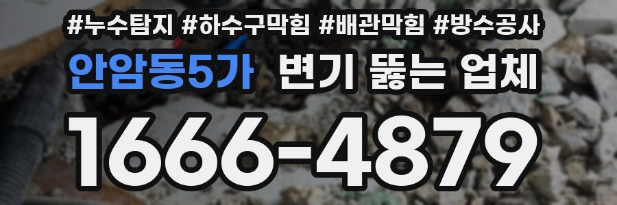 안암동5가 변기 뚫는 업체