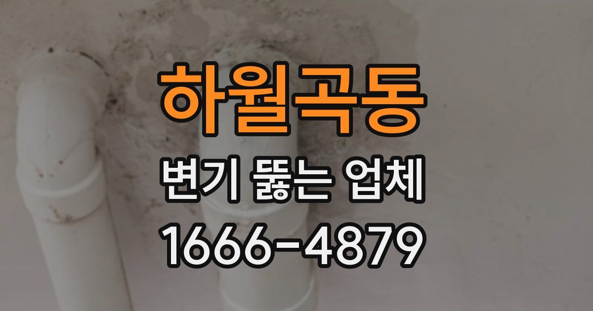 하월곡동 변기 뚫는 업체