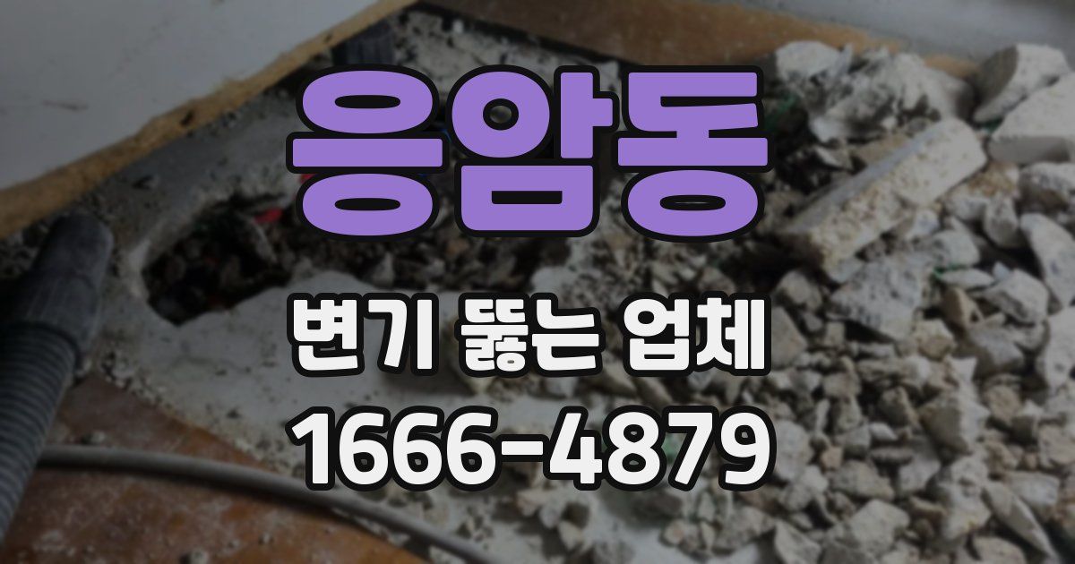 응암동 변기 뚫는 업체
