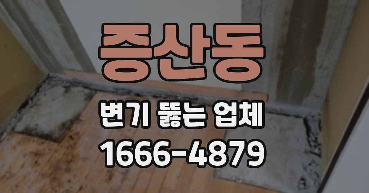 증산동 변기 뚫는 업체