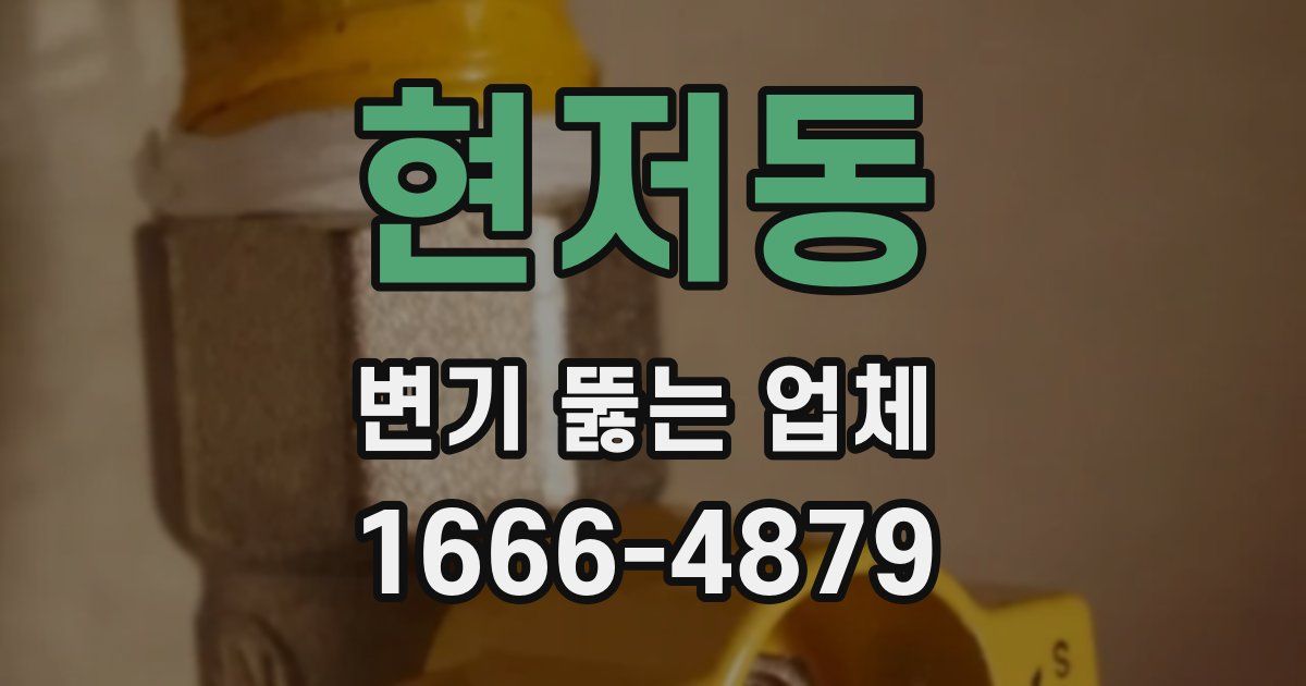 현저동 변기 뚫는 업체