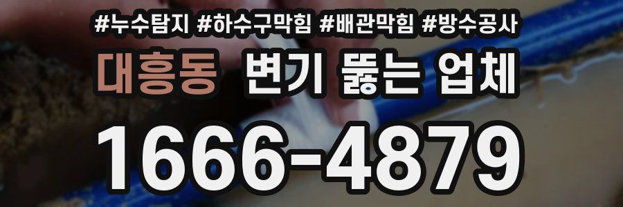 대흥동 변기 뚫는 업체