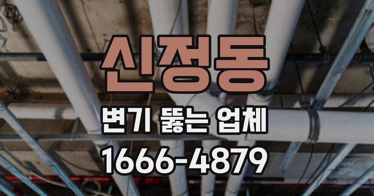 신정동 변기 뚫는 업체