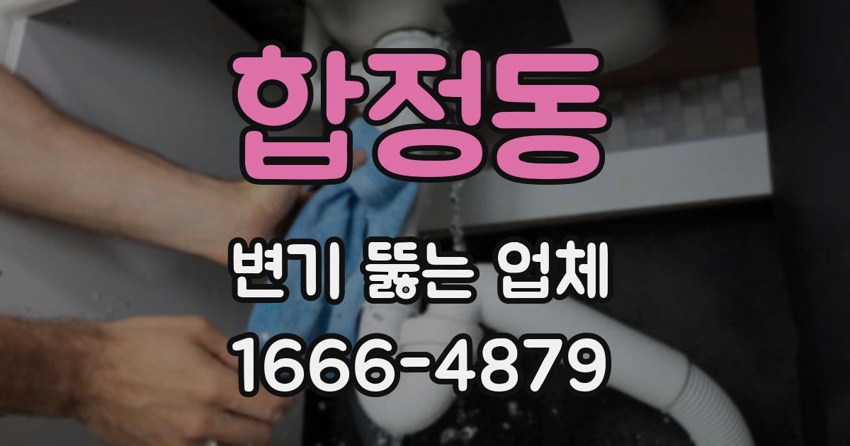 합정동 변기 뚫는 업체