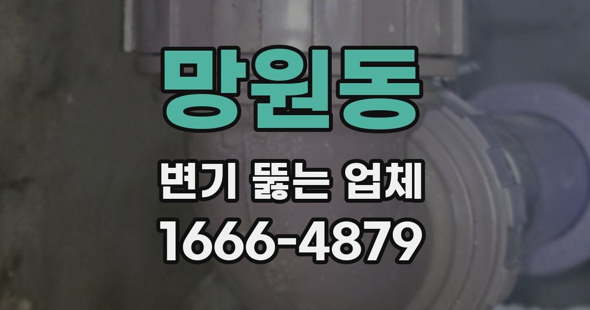 망원동 변기 뚫는 업체
