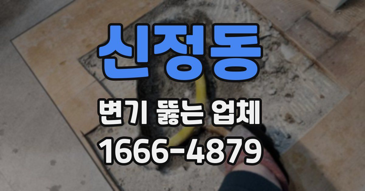 신정동 변기 뚫는 업체