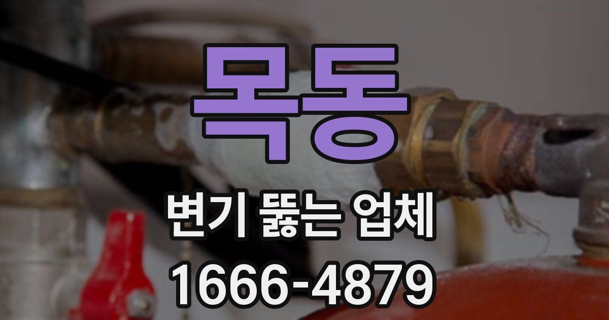 목동 변기 뚫는 업체