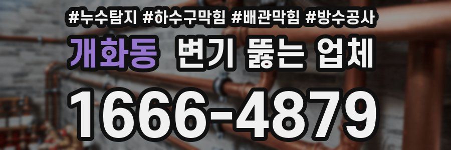 개화동 변기 뚫는 업체